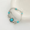 Wholesale Jewelry Alloy Handmade Retro Animal Pattern Joker Pine Stone Bracelet
