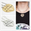 Wholesale Jewelry Alloy Heart Pendant Necklace Electroplated Minimalist Geometric Style