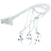 Wholesale Jewelry Alloy Heart Pendant Necklace Electroplated Minimalist Geometric Style