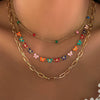 Wholesale Jewelry Alloy Heart Star Geometric Electroplated Necklace For Women