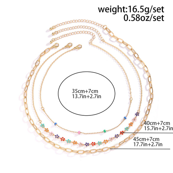 Wholesale Jewelry Alloy Heart Star Geometric Electroplated Necklace For Women