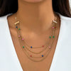 Wholesale Jewelry Alloy Heart Star Geometric Electroplated Necklace For Women