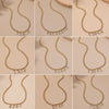 Wholesale Jewelry Alloy Letter Pendant Necklace Vintage Hip Hop Clavicle Chain Couple Accessories