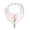 Wholesale Jewelry Alloy Pendant Necklace With Imitation Pearl Beaded Chain Electroplated Heart Shape Cute Style For Women