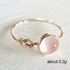 Wholesale Jewelry Alloy Pink Imitation Moonstone Women's Ring With Flower Design