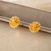 Wholesale Jewelry Alloy Plant Flower Fairy Style Electroplated Women's Earrings