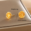 Wholesale Jewelry Alloy Plant Flower Fairy Style Electroplated Women's Earrings