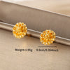 Wholesale Jewelry Alloy Plant Flower Fairy Style Electroplated Women's Earrings