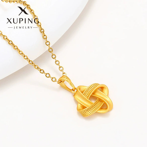 Wholesale Jewelry Alloy Retro Geometric Chinese Knot Pendant With Electroplating Treatment