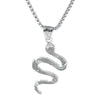 Wholesale Jewelry Alloy Snake Pendant Electroplating Zodiac Animal Style Necklace
