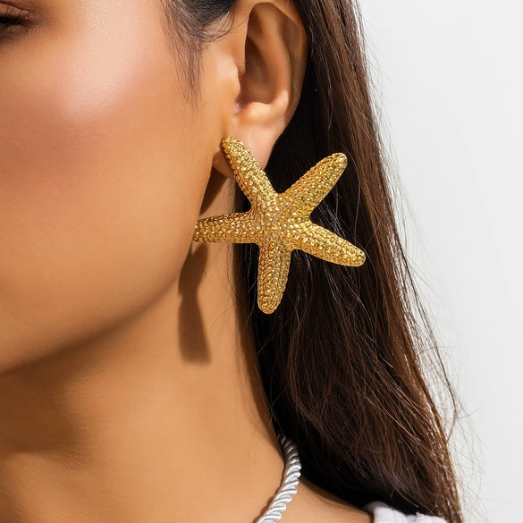 Wholesale Jewelry Alloy Star Exaggerated Handmade Pendant Necklace For Women