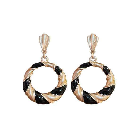 Wholesale Jewelry Alloy Twisted Geometric Electroplating Earrings Necklace Set