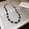 Wholesale Jewelry Alloy Twisted Geometric Electroplating Earrings Necklace Set