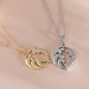 Wholesale Jewelry Animal Dolphin Wave Copper Electroplated Necklace For Women
