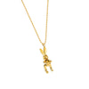 Wholesale Jewelry Animal Mechanical Rabbit 316L Stainless Steel 18K Gold Plated Necklace