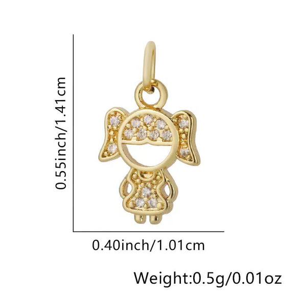 Wholesale Jewelry Animal Pendant Necklace Copper Plating Inlay