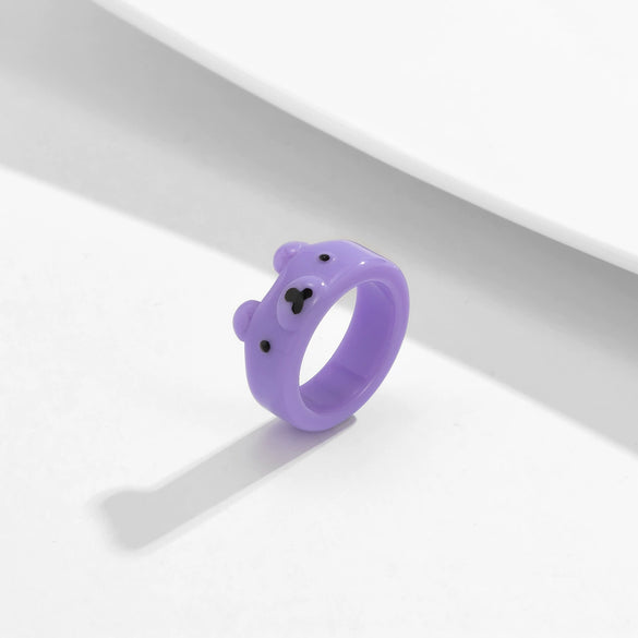 Wholesale Jewelry Animal Resin Ring Geometric Style Women's