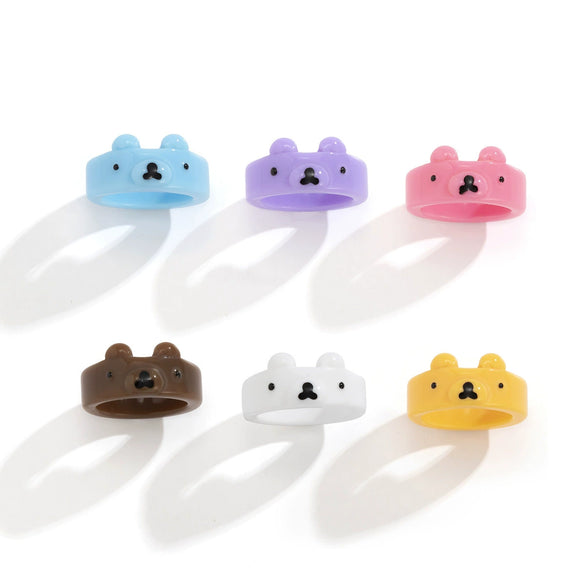 Wholesale Jewelry Animal Resin Ring Geometric Style Women's