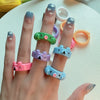 Wholesale Jewelry Animal Resin Ring Geometric Style Women's