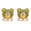 Wholesale Jewelry Animal Style Bear Earrings For Women Copper Inlaid With Zircon