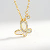 Wholesale Jewelry Animal Style Geometric 925 Sterling Silver Necklace With Microinlaid Zircon And Electroplating
