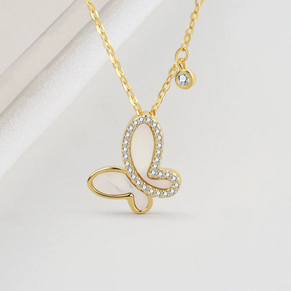 Wholesale Jewelry Animal Style Geometric 925 Sterling Silver Necklace With Microinlaid Zircon And Electroplating