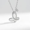 Wholesale Jewelry Animal Style Geometric 925 Sterling Silver Necklace With Microinlaid Zircon And Electroplating