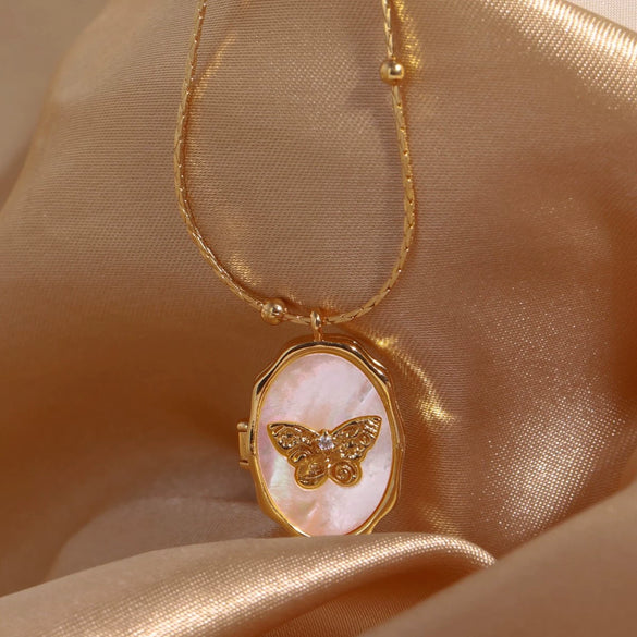 Wholesale Jewelry Animal Style Star Pattern Copper Gold Plated Opening And Closing Necklace
