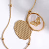 Wholesale Jewelry Animal Style Star Pattern Copper Gold Plated Opening And Closing Necklace
