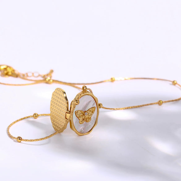 Wholesale Jewelry Animal Style Star Pattern Copper Gold Plated Opening And Closing Necklace