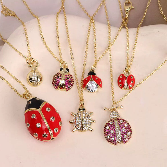 Wholesale Jewelry Animal Zodiac Copper Zircon Dripping Oil Pattern 18K Gold Plated Water Wave Chain Necklace