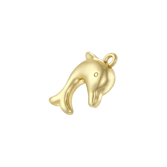 Wholesale Jewelry Animal Zodiac Copper Zirconia Rabbit Pin Croissant Starfish Seahorse Dolphin Pendant