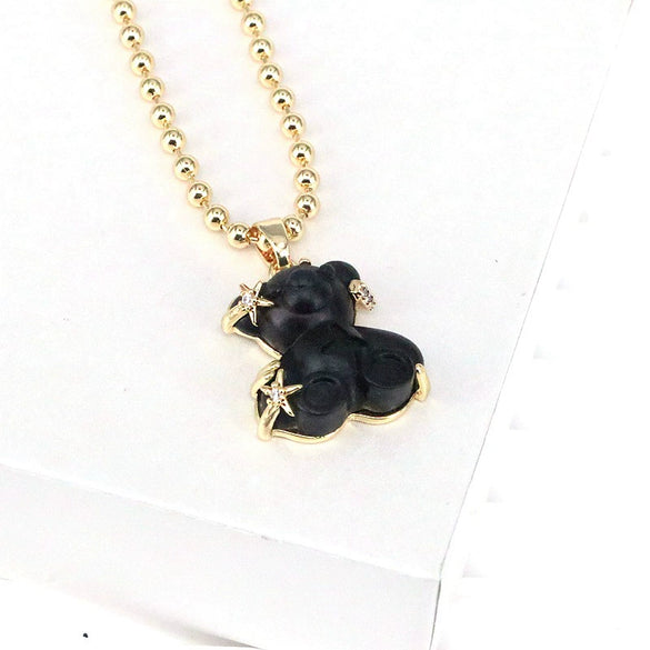 Wholesale Jewelry Animals Style Copper Pendant Necklace With Ball Chain And Electroplating Treatment