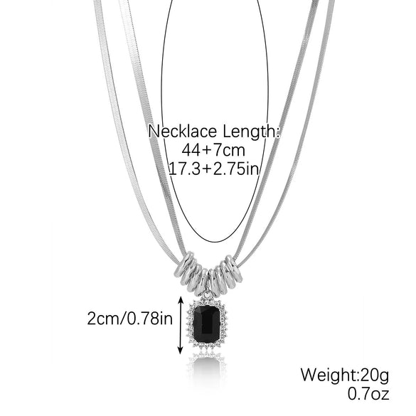 Wholesale Jewelry Artificial Crystal Love Heart Pendant Necklace And Earrings Set With Snake Chain And Electroplating