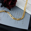 Wholesale Jewelry Asymmetric Chain Titanium Steel Heavy Industry Punk Hiphop Style Electroplated Necklace