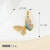 Wholesale Jewelry Asymmetric Colorful Butterfly Copper Microinlay Necklace And Earrings Accessories For Women