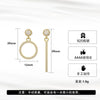 Wholesale Jewelry Asymmetric Zirconium S925 Sterling Silver Electroplated Earrings