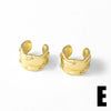 Wholesale Jewelry Asymmetrical Nonpiercing Ear Clip Geometric Copper Goldplated Ear Cuff