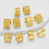 Wholesale Jewelry Asymmetrical Nonpiercing Ear Clip Geometric Copper Goldplated Ear Cuff