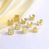 Wholesale Jewelry Asymmetrical Nonpiercing Ear Clip Geometric Copper Goldplated Ear Cuff