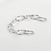 Wholesale Jewelry Asymmetrical Oval Copper Chain Electroplated Handmade Pearl Bracelet