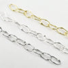 Wholesale Jewelry Asymmetrical Oval Copper Chain Electroplated Handmade Pearl Bracelet