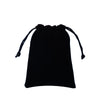 Wholesale Jewelry Bag Flannel Drawstring Black Bunt Pocket