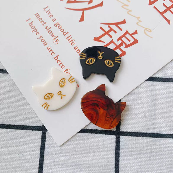 Wholesale Jewelry Base Accessories Plastic Resin Cat Fashion Trend Cute Style