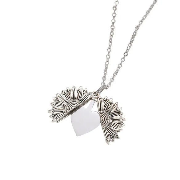 Wholesale Jewelry Basic Classic Style Customization Laser Engraving Heart Shape 201 Stainless Steel Plating Pendant Necklace Cable Chain