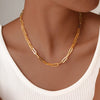 Wholesale Jewelry Basic IG Style Solid Color 201 Stainless Steel 18K Gold Plated Necklace