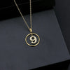 Wholesale Jewelry Basic Modern Style Classic Style Number Titanium Steel Zircon Plating Inlay Pendant Necklace