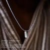 Basic Simple Style Classic Style Customization Laser Engraving Solid Color 304 Stainless Steel Plating 18K Gold Plated White Gold Plated Men'S Pendant Necklace Men Pendant Necklaces