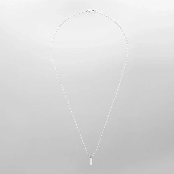 Basic Simple Style Classic Style Customization Laser Engraving Solid Color 304 Stainless Steel Plating 18K Gold Plated White Gold Plated Men'S Pendant Necklace Men Pendant Necklaces