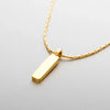 Basic Simple Style Classic Style Customization Laser Engraving Solid Color 304 Stainless Steel Plating 18K Gold Plated White Gold Plated Men'S Pendant Necklace Men Pendant Necklaces